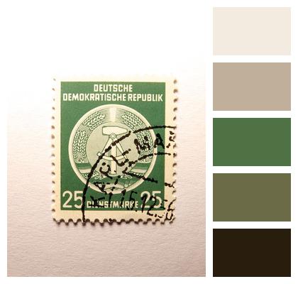 Pfenning Gdr Post Office Stamp Image